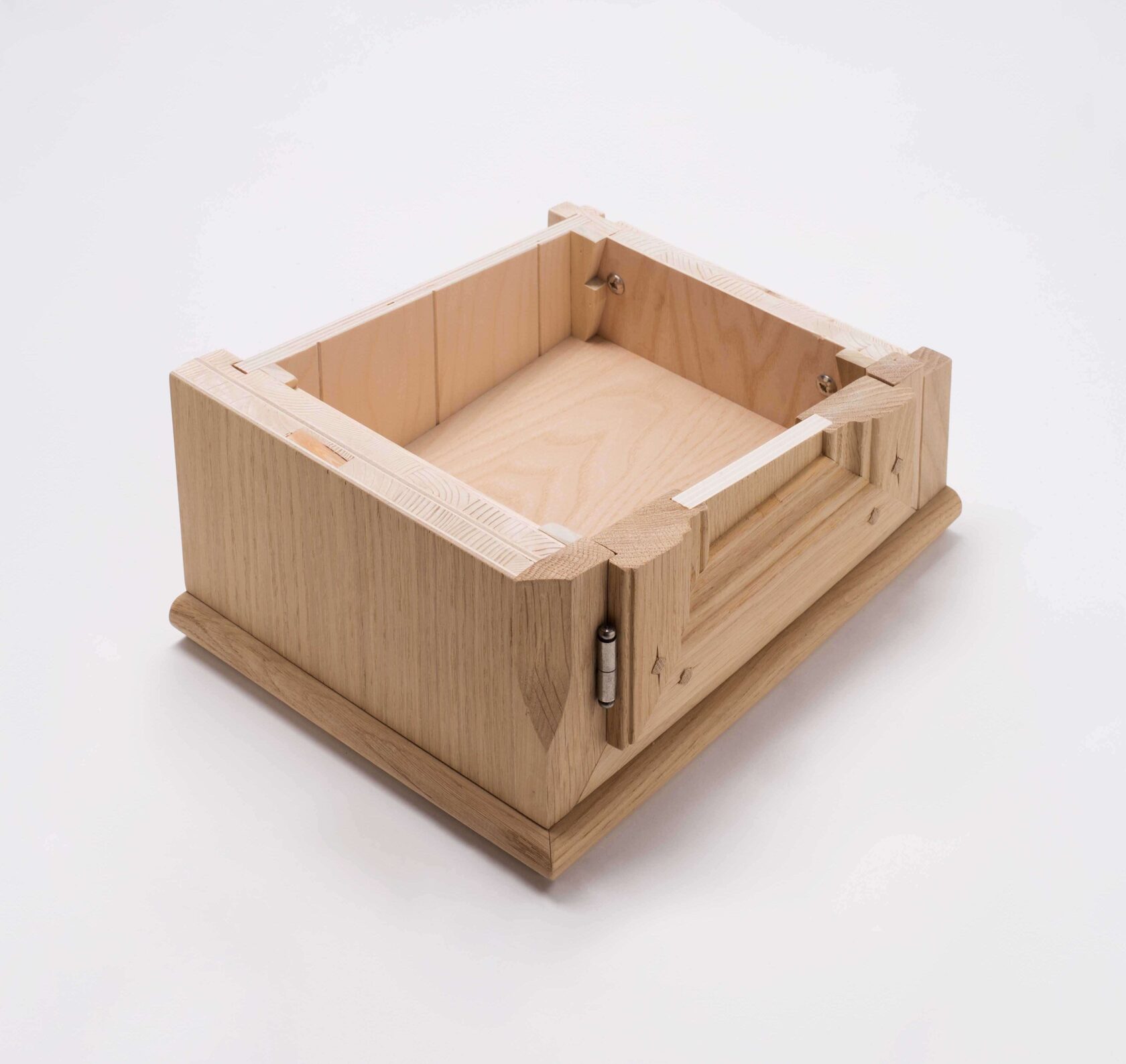 Fine wood kitchen drawer detail